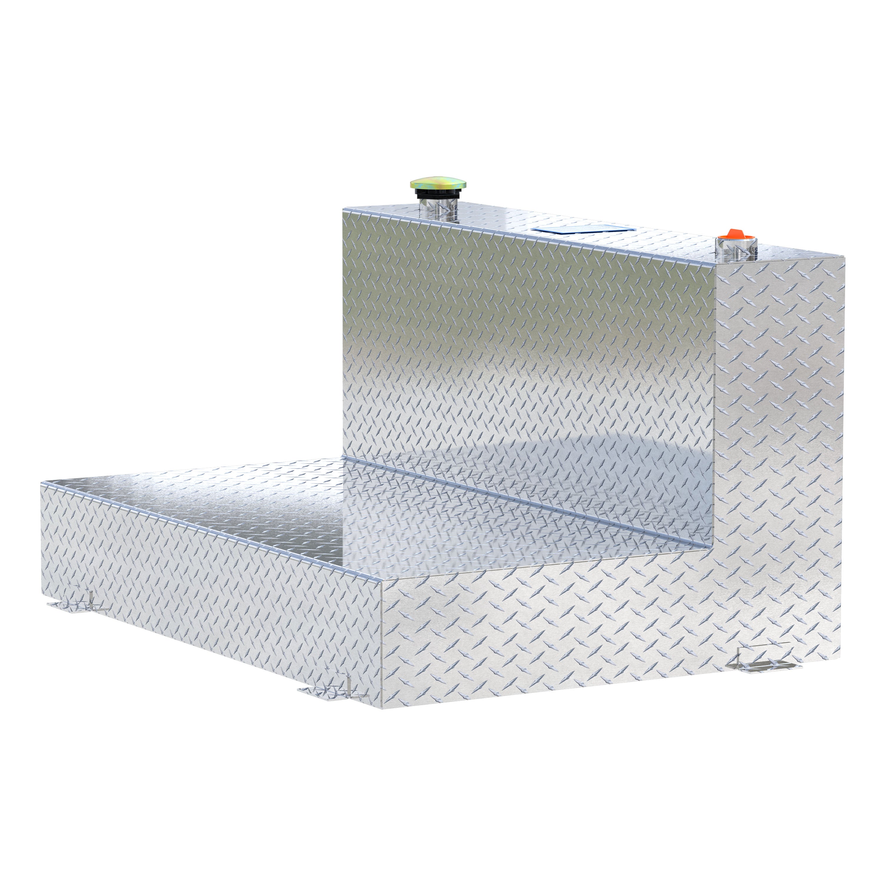 UWS TT-85-L-T-P 85-Gallon L-Shape Bright Aluminum Transfer Tank