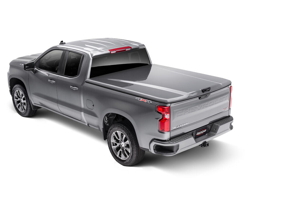 Tonneau Cover Elite LX 2019 (New Body Style) 2023 GMC Sierra 1500 6 Foot 7 Inch Bed Std/Ext/Crew With MultiPro Tailgate Without CarbonPro Truck Bed Deep Ocean Blue UnderCover