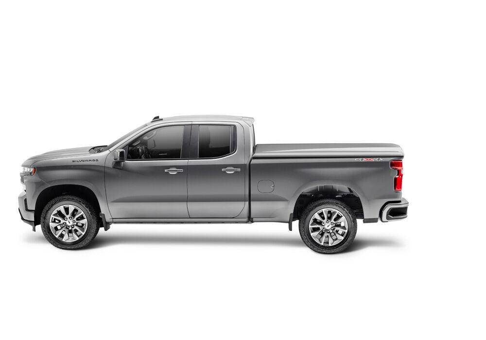 Tonneau Cover Elite LX 2019 (New Body Style) 2023 GMC Sierra 1500 6 Foot 7 Inch Bed Std/Ext/Crew With MultiPro Tailgate Without CarbonPro Truck Bed Deep Ocean Blue UnderCover