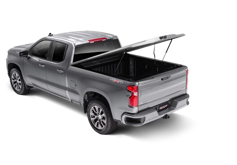 Tonneau Cover Undercover Elite LX 2019 (New Body Style) 2023 GMC Sierra (Without CarbonPro Bed) 5 Foot 9 Inch Bed Ext/Crew With MultiPro Tailgate Glory Red