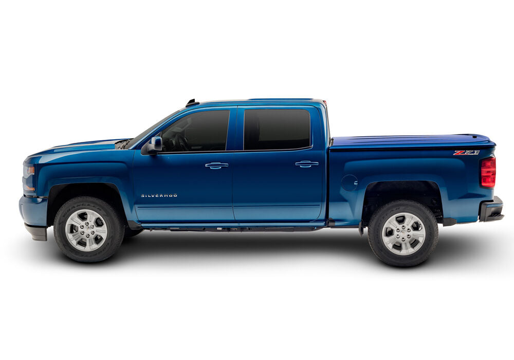 Tonneau Cover LUX 2016-2023 Toyota Tacoma 5 Foot Bed Crew With Deck Rail System Red UnderCover