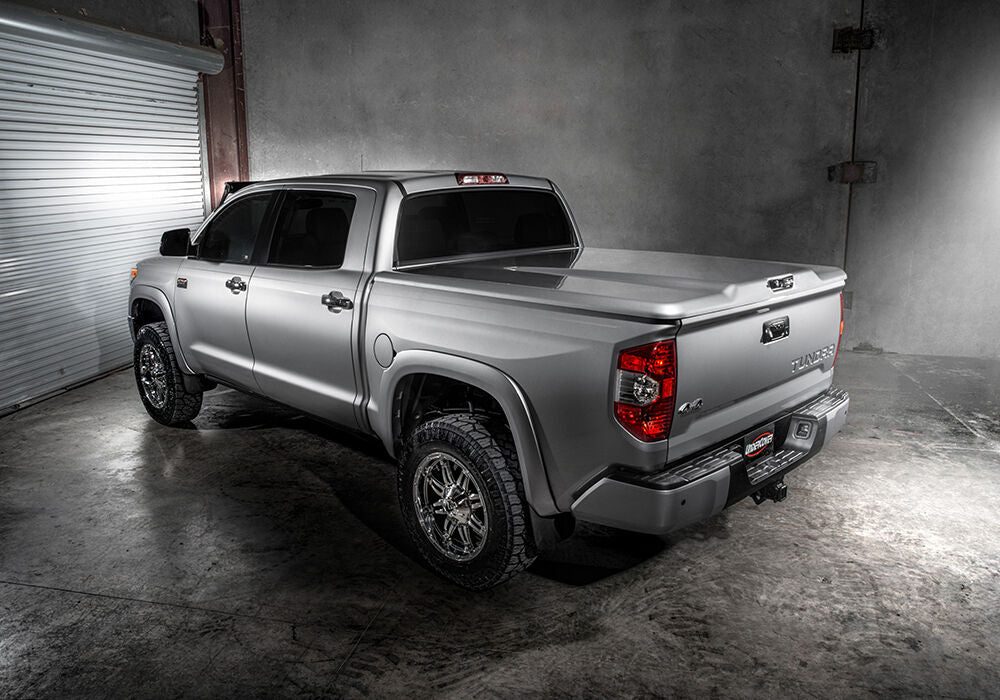 Tonneau Cover Elite LX 2022-2026 Toyota Tundra 5 Foot 7 Inch Bed CrewMax With Deck Rail System Without Trail Special Edition Storage Boxes Emotional Red 2 Metallic UnderCover