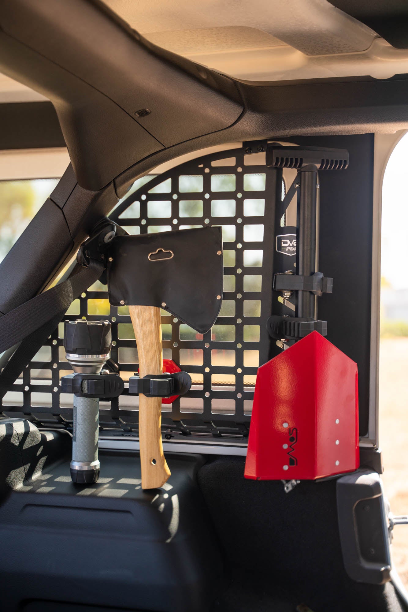 Quick Release Molle Tool Mount Red DV8 Offroad