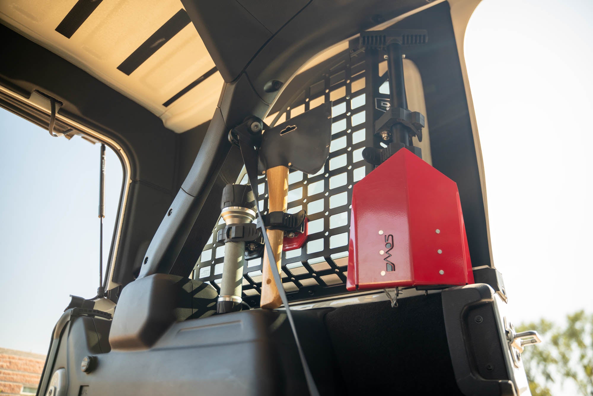 Quick Release Molle Tool Mount Red DV8 Offroad