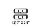 Universal Molle Panels 7 Inch x 2.5 Inch Pair DV8 Offroad