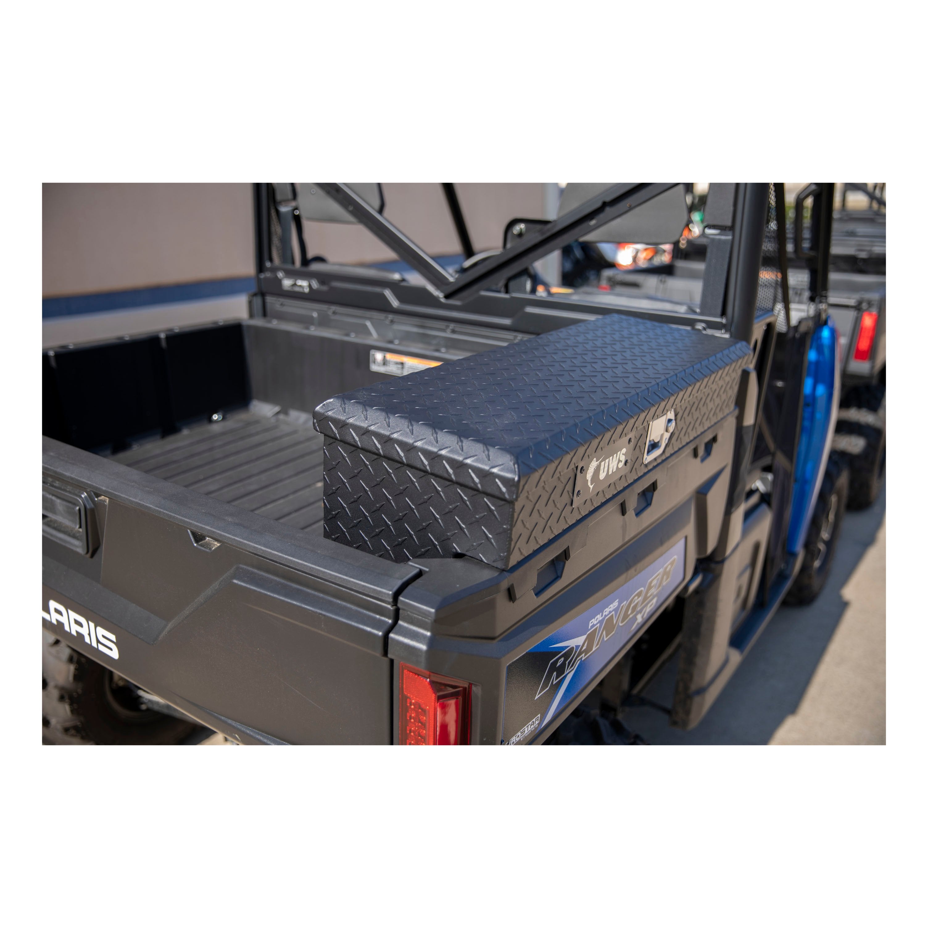 UWS UTV-SM33-MB Matte Black Aluminum UTV Side Tool Box - Polaris Ranger (LTL Shipping Only)
