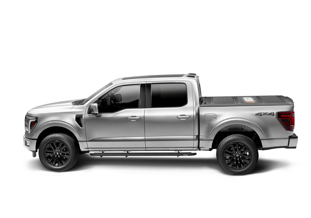 Tonneau Cover RealTruck NASCAR Edition 2019 (New Body Style) 2026 Chevrolet Silverado/GMC Sierra (Without CarbonPro Bed) 5 Foot 9 Inch Bed (New Body Style) Crew/Ext With Or Without MultiPro Tailgate Matte Black Finish