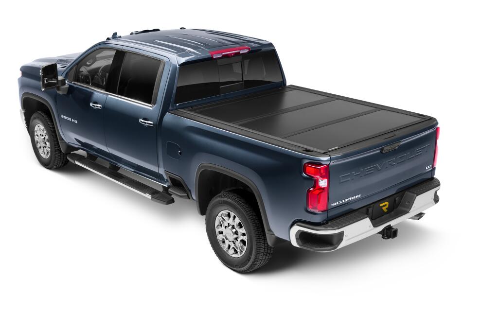 Tonneau Cover Ultra Flex 2020-2026 Silverado/Sierra 2500 HD/3500 HD 6 Foot 10 Inch Bed Matte Black Finish UnderCover