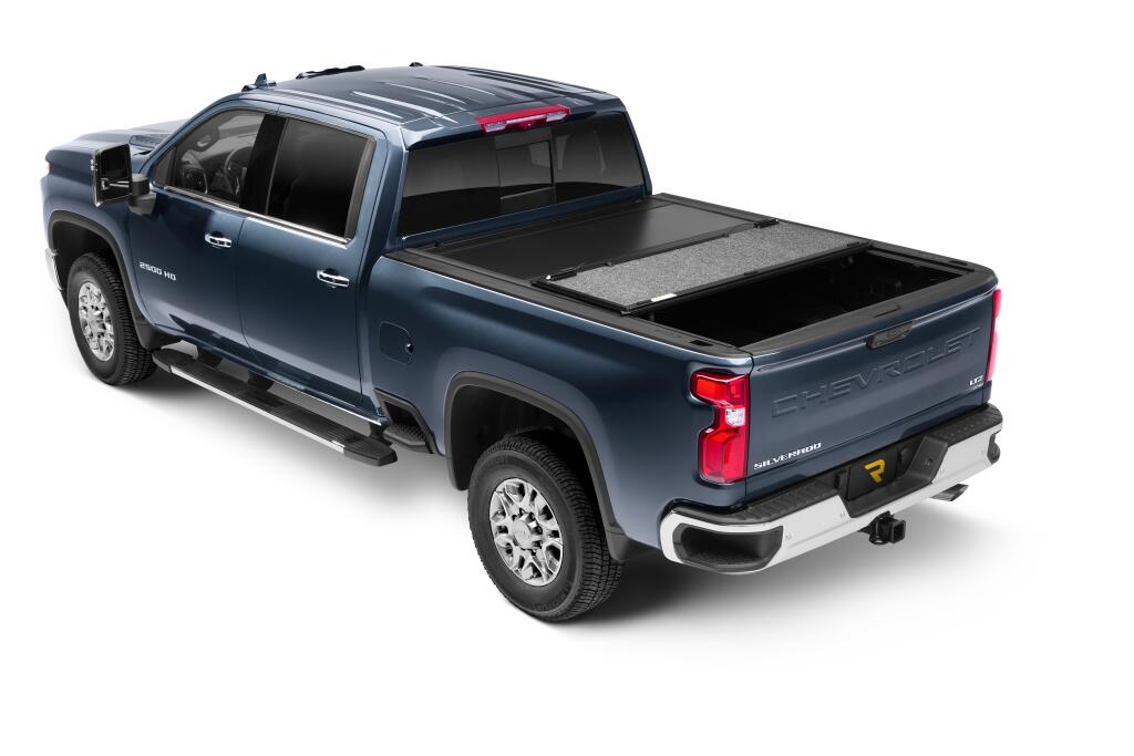 Tonneau Cover Ultra Flex 2020-2026 Silverado/Sierra 2500 HD/3500 HD 6 Foot 10 Inch Bed Matte Black Finish UnderCover