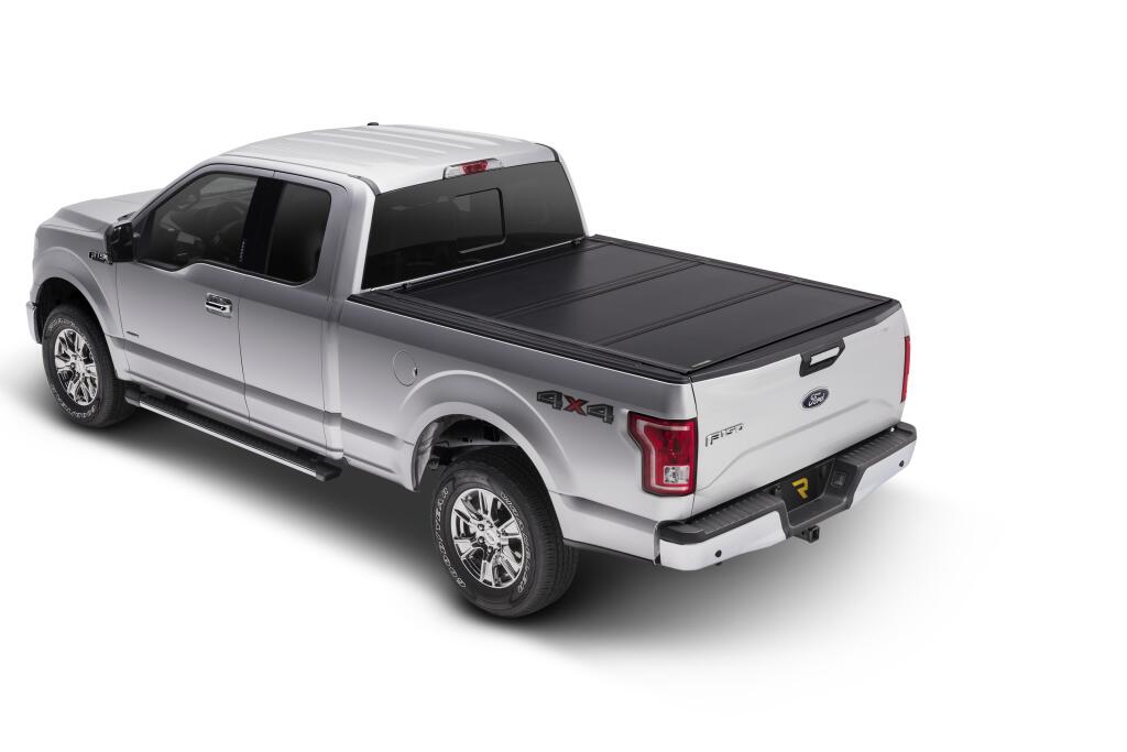 Tonneau Cover Ultra Flex 2004-2014 Ford F-150/2006-2008 Lincoln Mark LT 5 Foot 7 Inch Bed SuperCrew Matte Black Finish UnderCover
