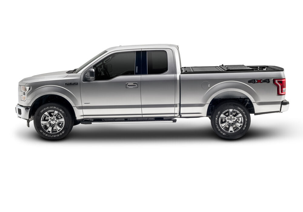 Tonneau Cover Ultra Flex 2004-2014 Ford F-150/2006-2008 Lincoln Mark LT 5 Foot 7 Inch Bed SuperCrew Matte Black Finish UnderCover