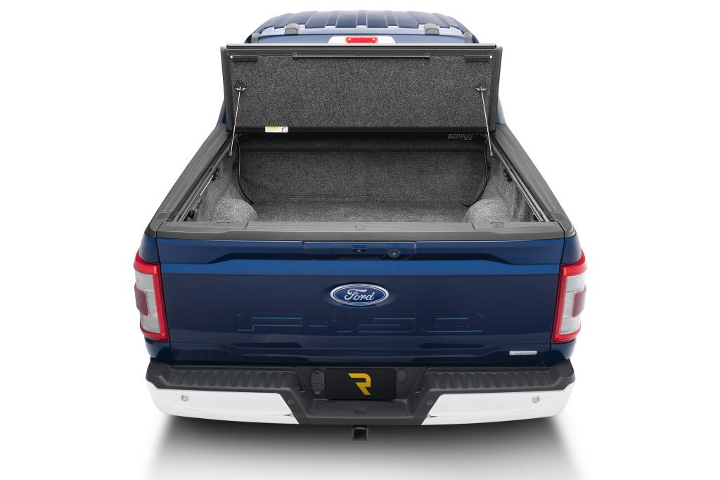 Tonneau Cover Ultra Flex 2021-2026 Ford F-150 5 Foot 7 Inch Bed Crew (Includes Lightning) Matte Black Finish UnderCover