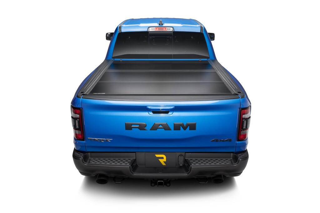 Tonneau Cover Ultra Flex 2019-2026 (New Body Style) Ram 5 Foot 7 Inch Bed Crew Cab Without RamBox With Multifunction Tailgate Matte Black Finish UnderCover