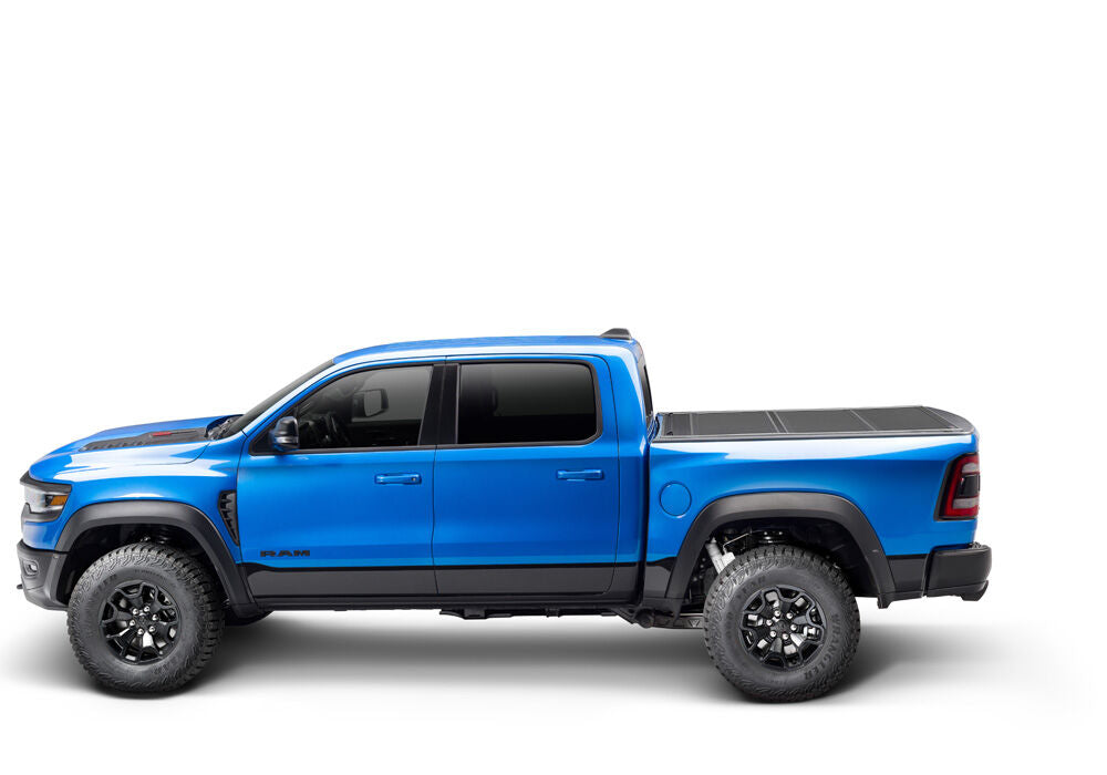 Tonneau Cover Ultra Flex 2019-2026 (New Body Style) Ram 1500 6 Foot 4 Bed Quad/Mega Without RamBox With Multifunction Tailgate Matte Black Finish UnderCover