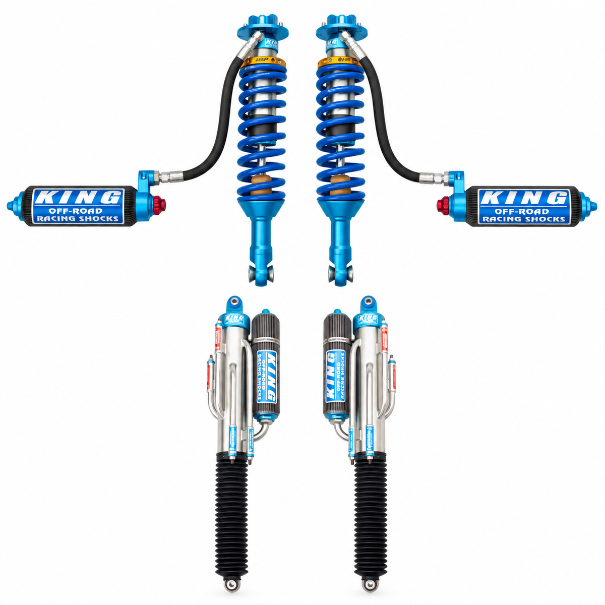 King Shocks 2017-2020 Ford F-150 Raptor Shocks Kit, 3.0 IBP Front and 3.0 Bypass Rear Shocks