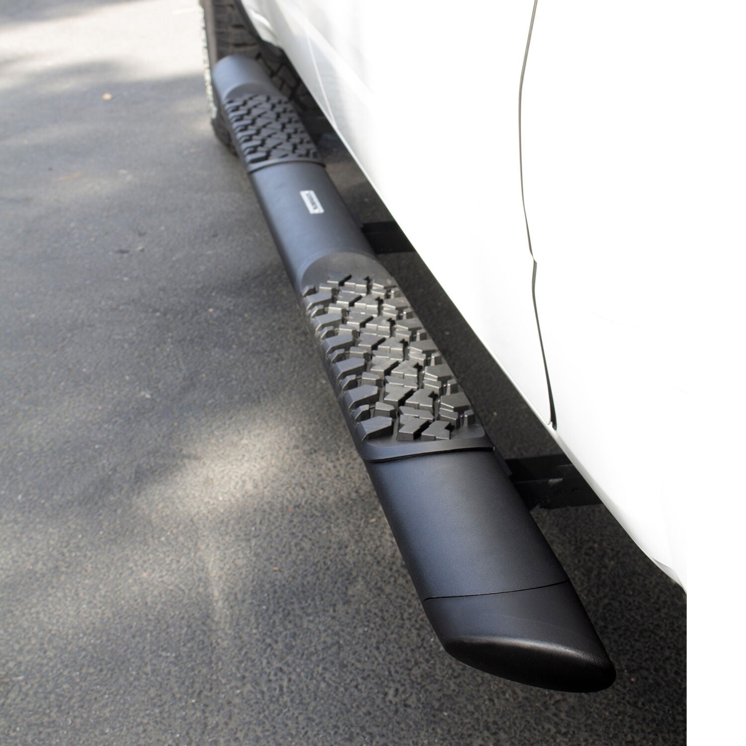 V3 Series Aluminum 5 Inch Elipse Side Steps with Mounting Brackets Textured Black 2019-2026 Silverado/Sierra 1500/2500 HD Go Rhino