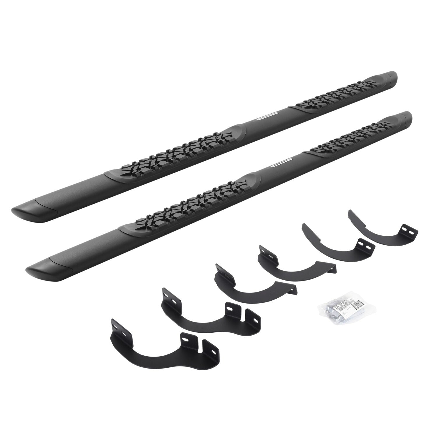 V3 Series Aluminum 5 Inch Elipse Side Steps with Mounting Brackets Tex