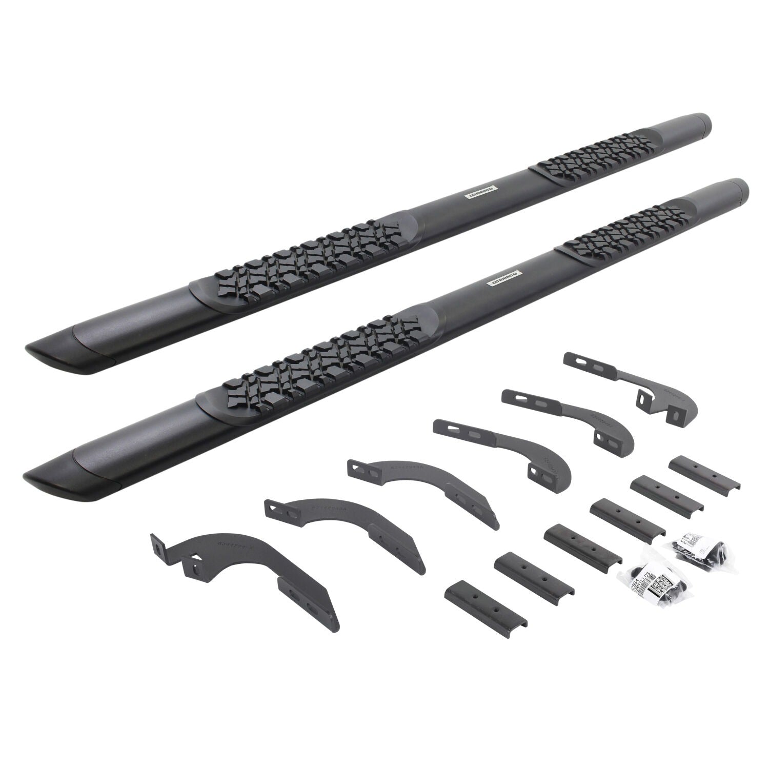 V Series V3 Aluminum Side Steps and Mounting Brackets Kit Textured Black Textured Black 2024-2026 Toyota Tacoma Go Rhino