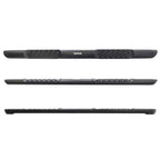 V3 Series Aluminum 5 Inch Elipse Side Steps with Mounting Brackets Textured Black 2020-2025 Jeep Gladiator Go Rhino