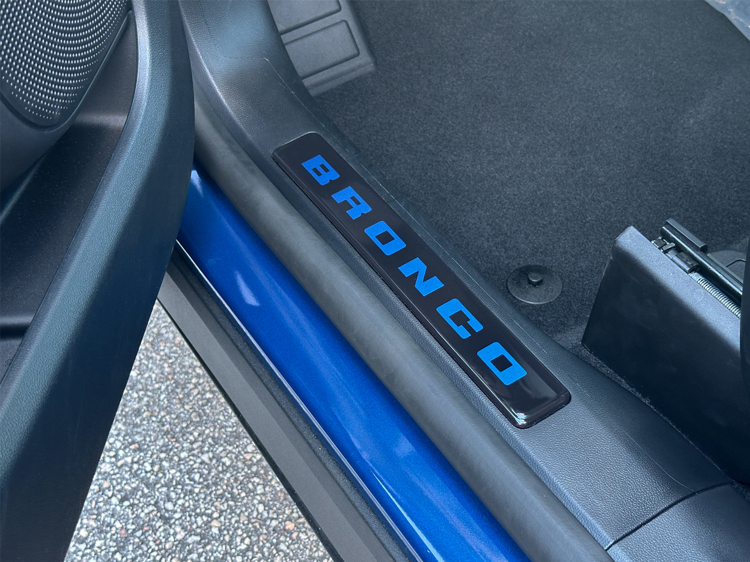 Bronco Logoed Door Sill Overlay Fits 2021-2026 Ford Bronco Sport