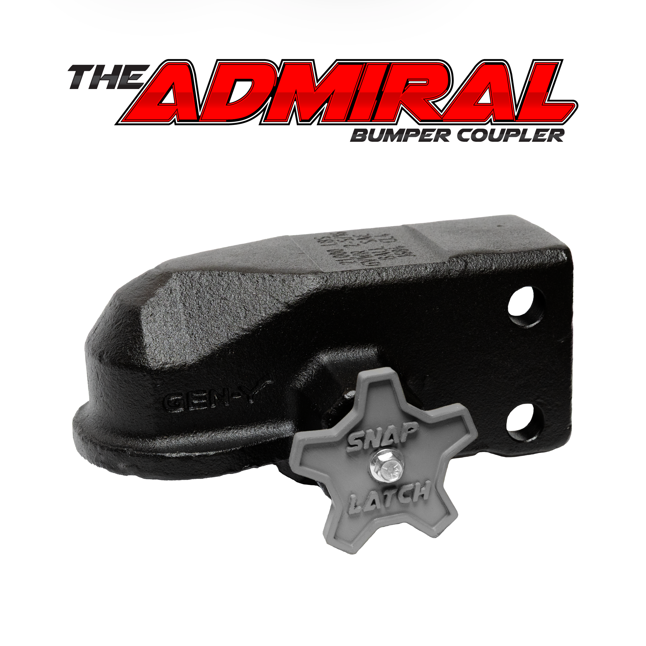 GEN-Y Hitch ADMIRAL Coupler - A Frame Mount - Cast - SnapLatch 21K Capacity - 2K Tongue weight