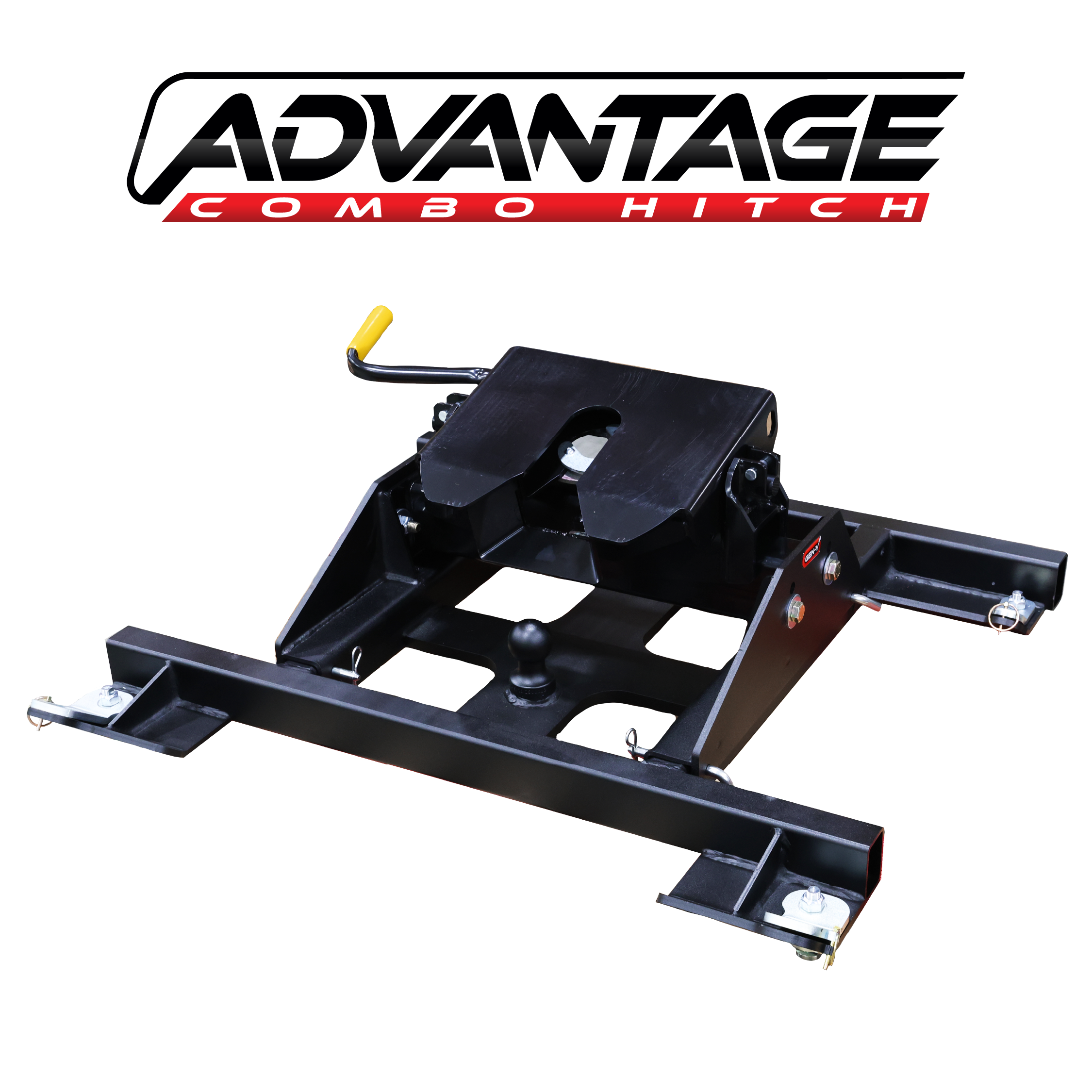 GEN-Y Hitch ADVANTAGE Hitch - OEM Puck Mount Fifth Wheel Gooseneck Combo for Dodge Trucks - 25K Towing - Fits Pullrite Fifth Wheel Head (Includes Pullrite FW Head Cross Member & Rocker Arm)