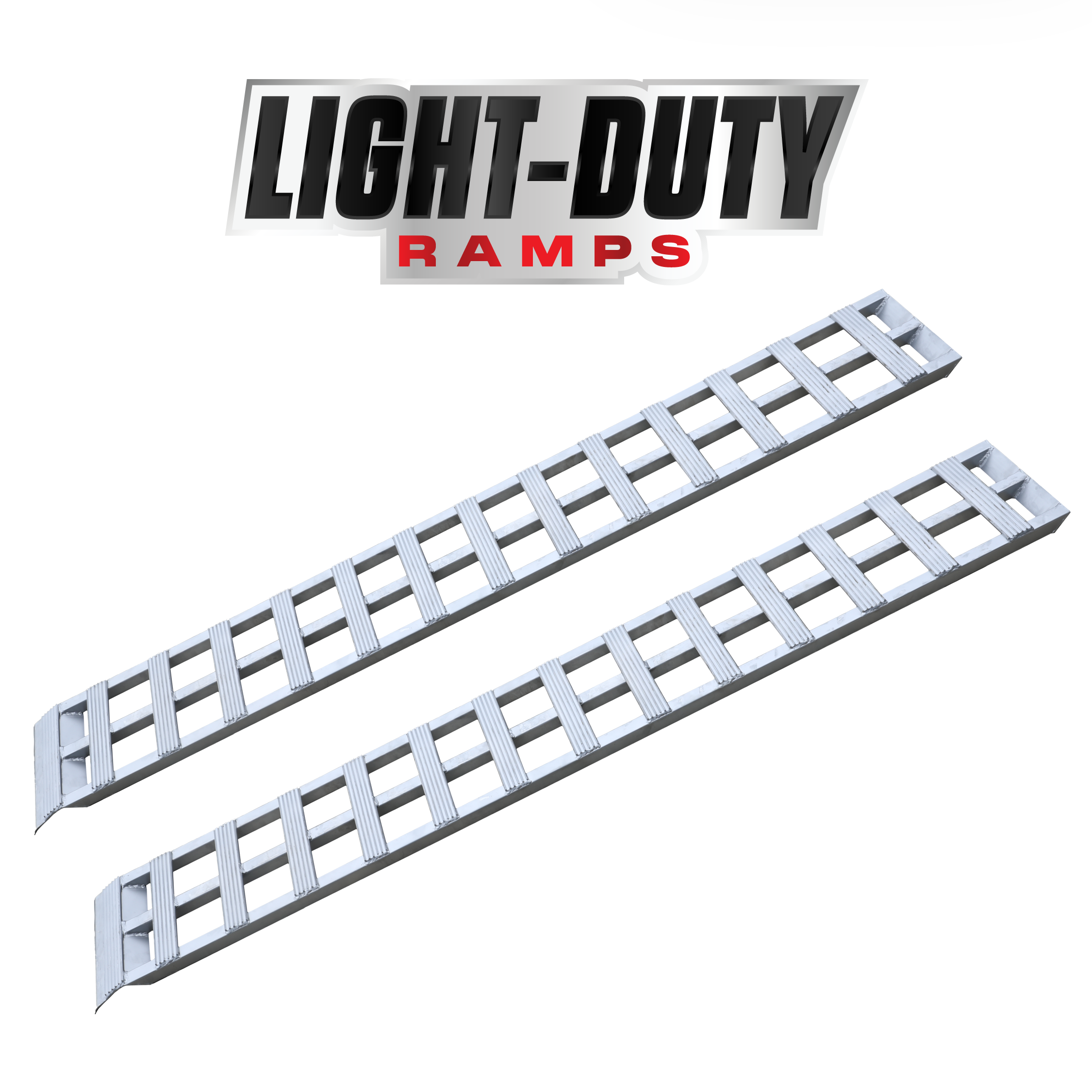 GEN-Y Hitch 1 Pair - 78" Aluminum Lightweight Ramps - 78" x 12" - 600 LBS Capacity Per Ramp