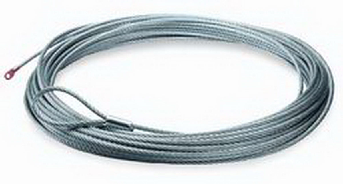 Replacement Steel Winch Rope, 3/16 in x 50 ft, Galvanized, for A2000/A2500 Winch