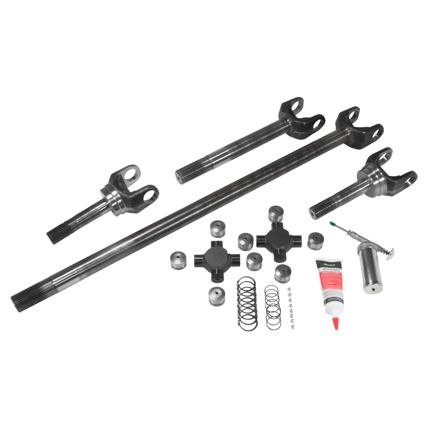 Chromoly Front Axle Kit For Dana 60 Inner/Outer Both Sides Super Joints D60 99-04 F250/ F350 30/35 Spline 4340 Front Axle Kit W/ 1480 Super Joints (Assm Req) Yukon Gear