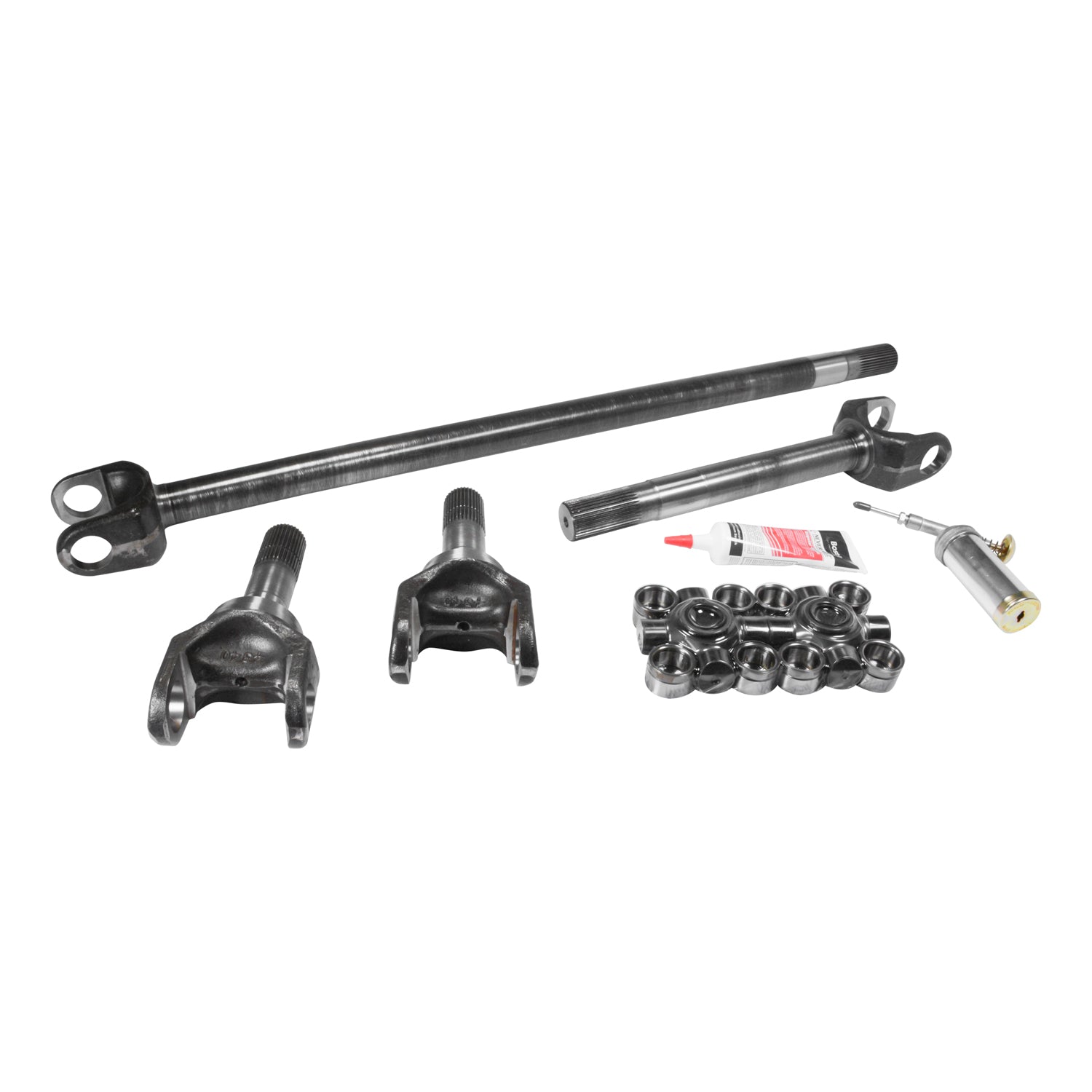 Chromoly Front Axle Kit For Dana 60 With Super Joint 35 Spline D60 99-04 F250/ F350 35/35 Spline 4340 Front Axle Kit W/ 1480 Super Joints (ASSM REQ) Yukon Gear