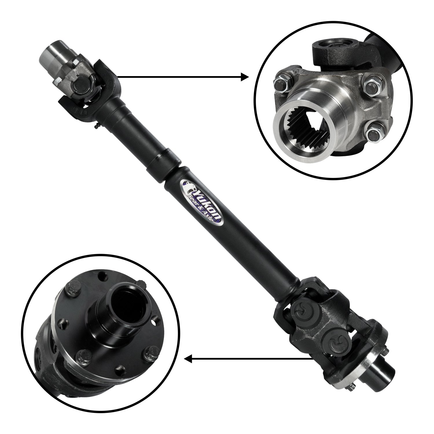 JEEP JL Rubicon Rear Driveshaft With 2 Door With Automatic Transmission 2018+ JL Rubicon Rear Driveshaft 1350 HD 2DR A/T Yukon Gear