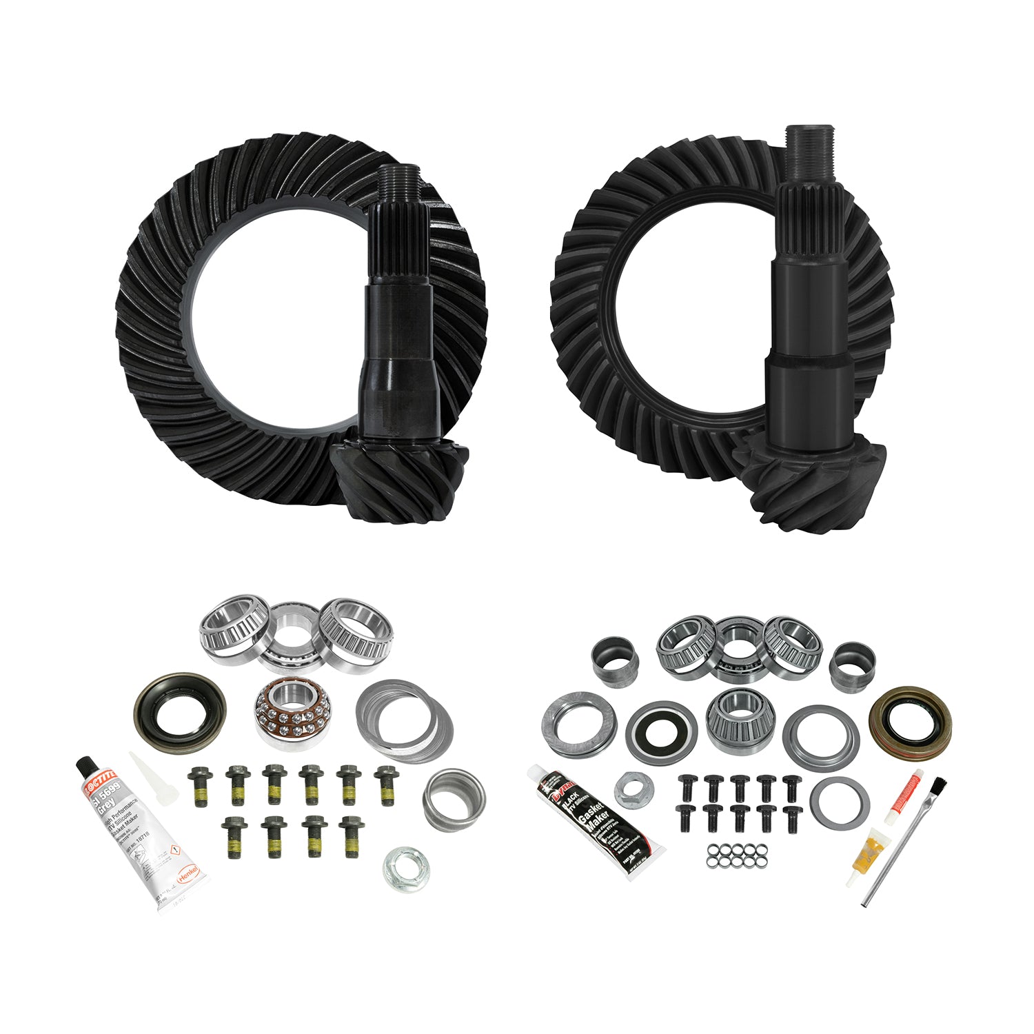 Re-Gear And Install Kit D30 Front/D35 Rear Jeep JL Non-Rubicon 4.11 JL Non-Rubicon D35 (M200) Rear/ D30 (M186) Front 4.11 Ratio Complete Gear/Kit Package Yukon Gear
