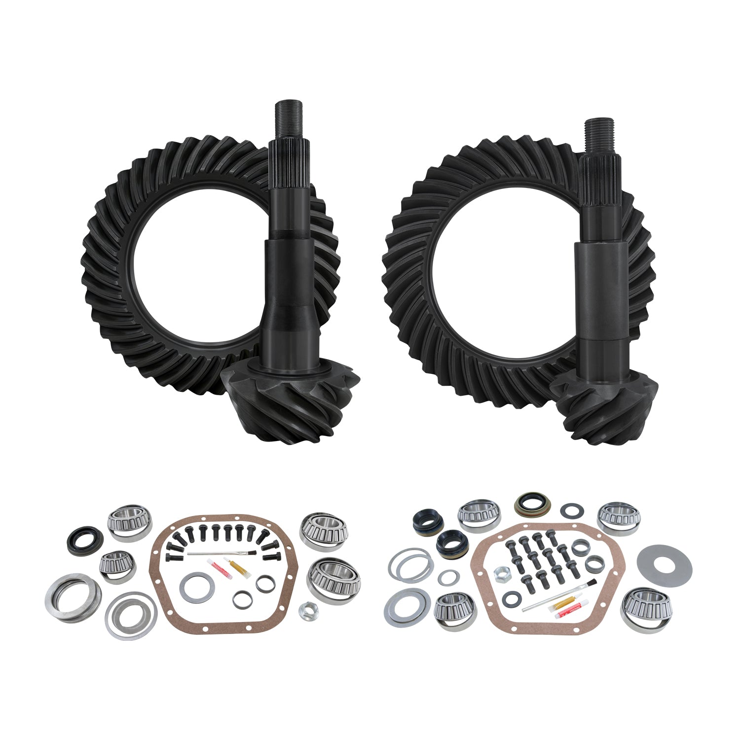 Re-Gear & Installation Kit Dana 60 2000-2007 Ford F250/F350 4.56 Thick 00-07 F250 & F350 Srw 4.56 Thick Complete Gear/Kit Package F10.5/ D60 Thick (4.10&Down Front Case) Yukon Gear