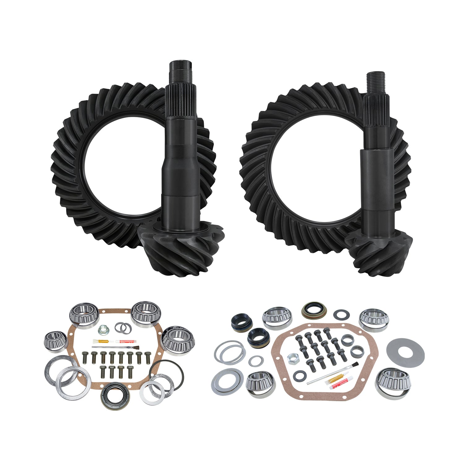 Re-Gear & Installation Kit Dana 60 Ford F250/F350 4.56 Ratio Thick 11-16 F250 & F350 Srw 4.56 Thick Complete Gear/Kit Package F10.5/ D60 Thick (4.10&Down Front Case) Yukon Gear