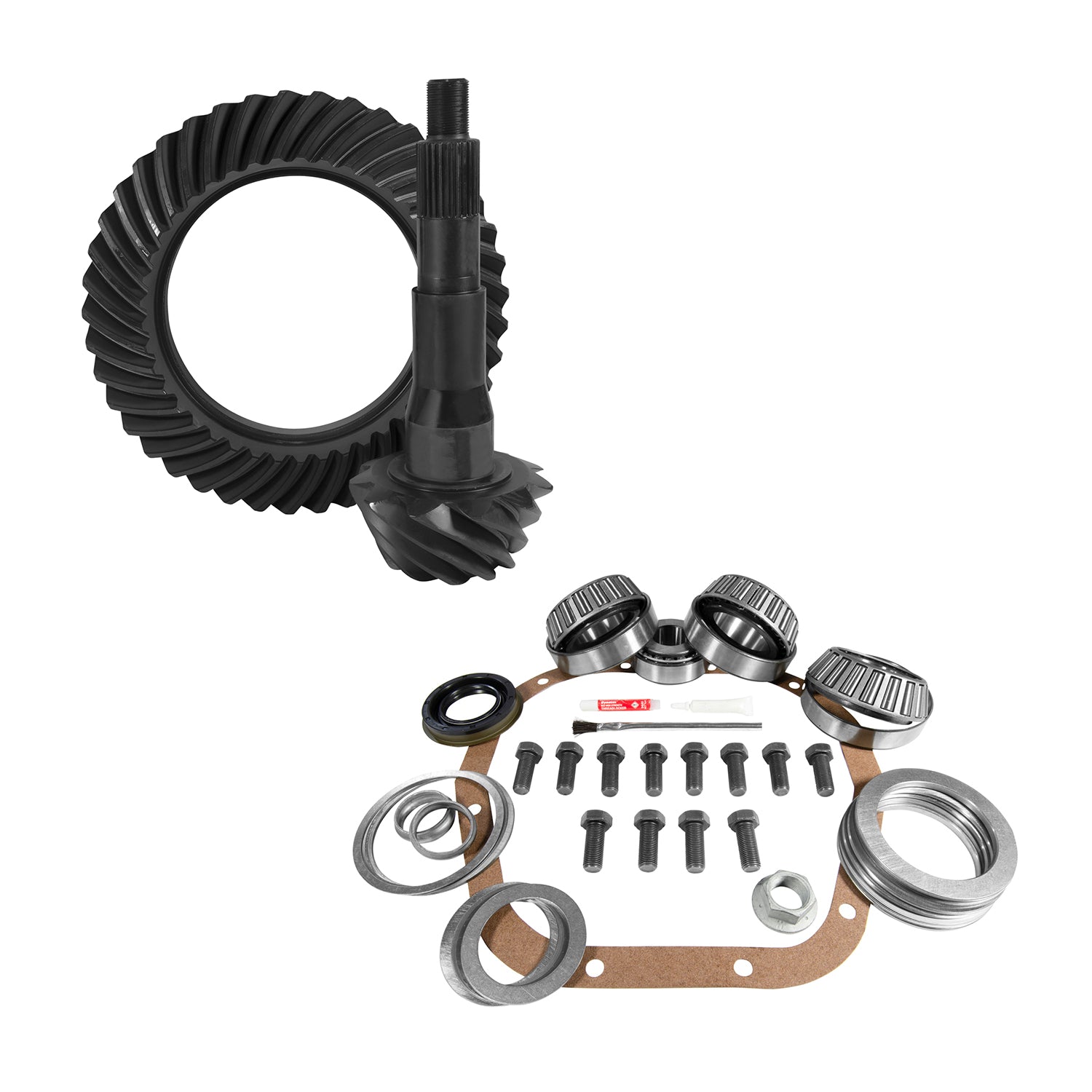 10.5 Inch Ford 4.56 Rear Ring & Pinion And Install Kit 10.5 Inch Ford 4.56 Rear R&P Gear/ Install Kit Package '99-'07 F250/ F350 Srw Yukon Gear