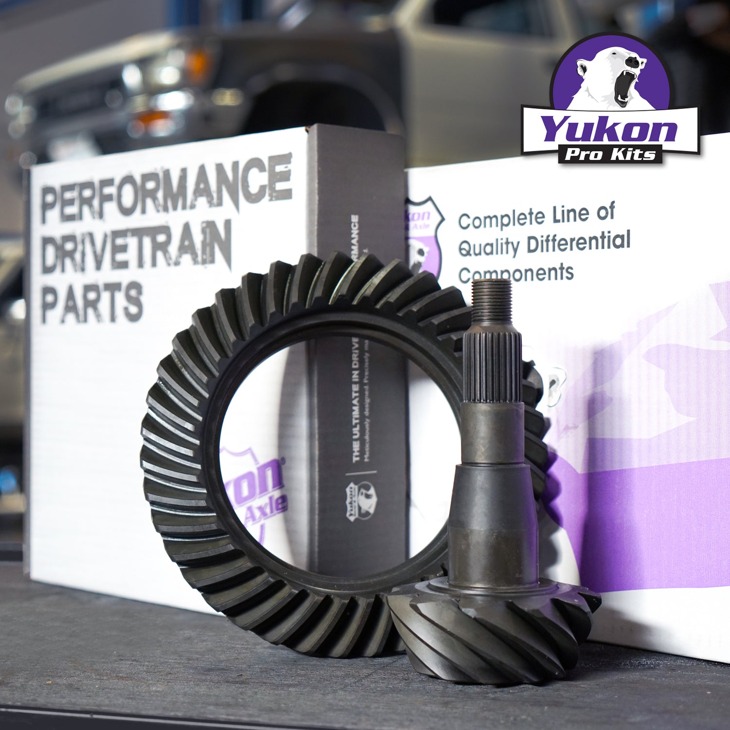 10.5 Inch Ford 3.73 Rear Ring & Pinion Install Kit 35 Spline Posi 10.5 Inch Ford 3.73 Rear R&P Gear/ Install Kit Package W/ Posi '99-'07 F250/ F350 Srw Yukon Gear