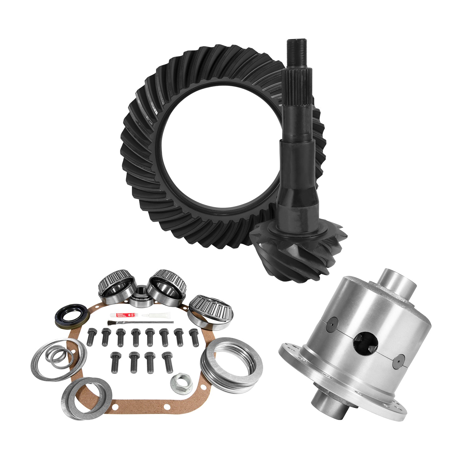 10.5 Inch Ford 4.30 Rear Ring & Pinion Install Kit 35 Spline Posi 10.5 Inch Ford 4.30 Rear R&P Gear/ Install Kit Package W/ Posi '99-'07 F250/ F350 Srw Yukon Gear