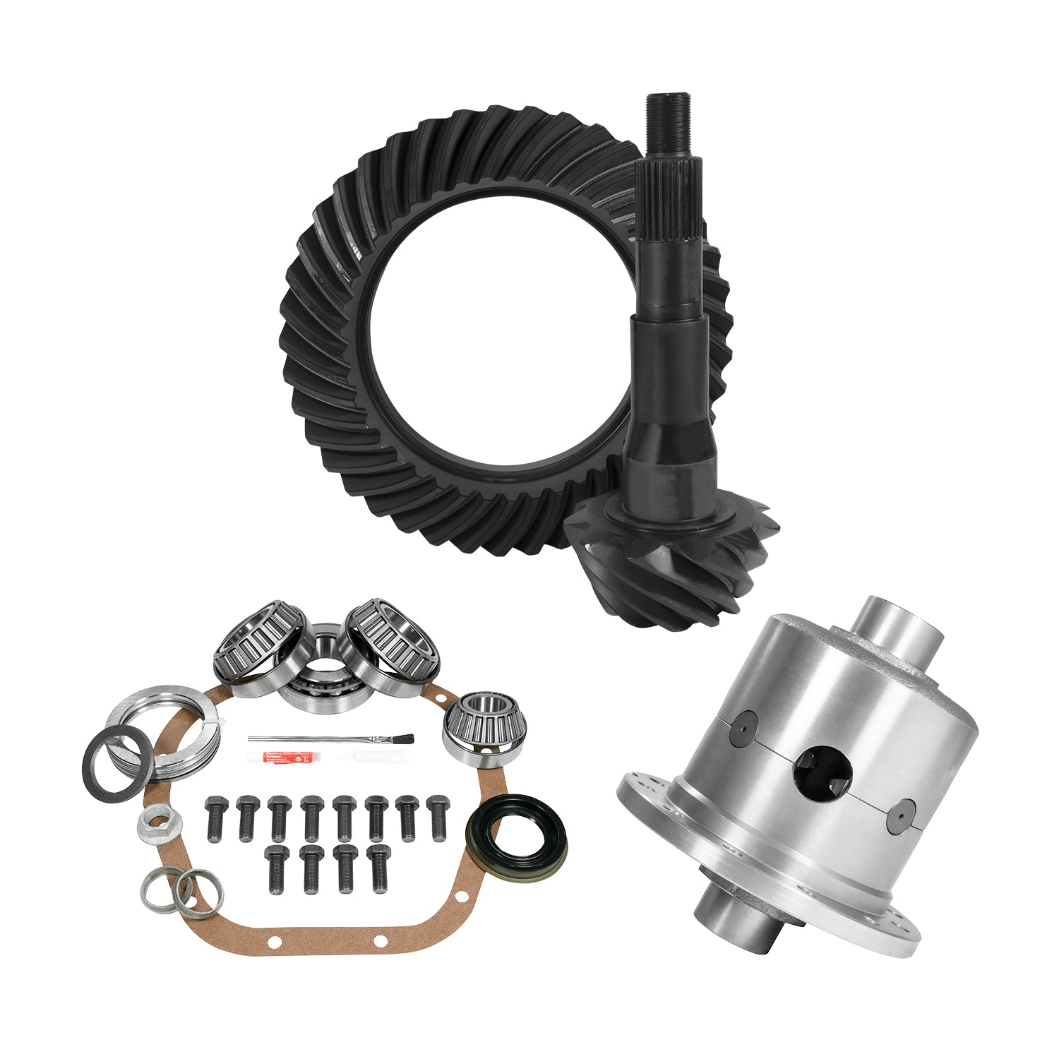 10.5 Inch Ford 4.56 Rear Ring & Pinion Install Kit 35 Spline Posi 10.5 Inch Ford 4.56 Rear R&P Gear/ Install Kit Package W/ Posi '08-'10 F250/ F350 Srw Yukon Gear