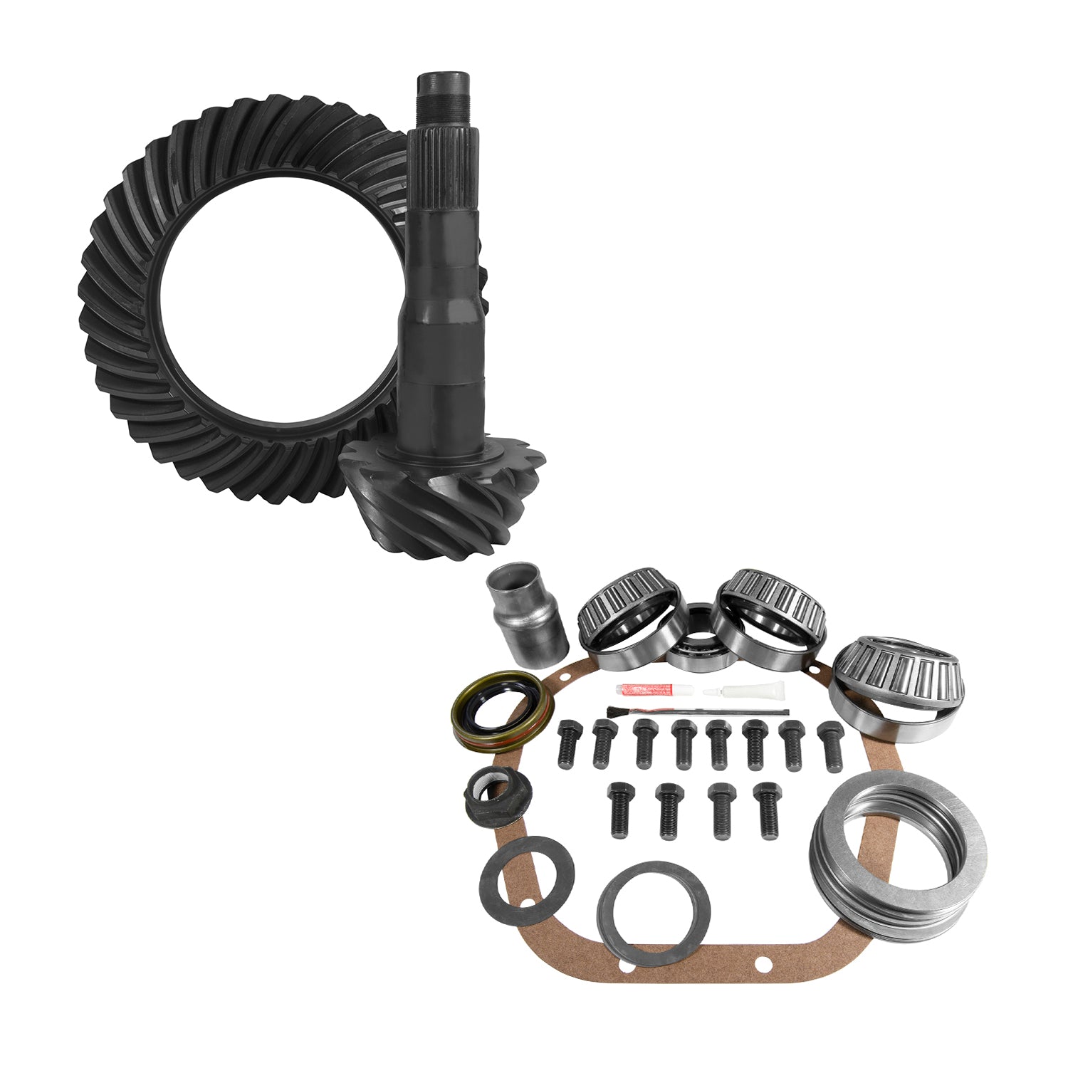 10.5 Inch Ford 4.11 Rear Ring & Pinion And Install Kit 10.5 Inch Ford 4.11 Rear R&P Gear/ Install Kit Package '11&Up F250/ '11-'16 F350 Srw Yukon Gear