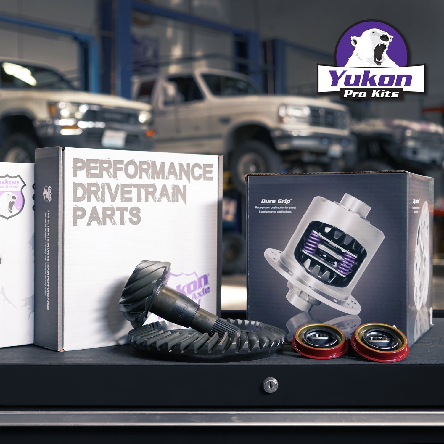 9.5 Inch GM 4.56 Rear Ring & Pinion Install Kit 33 Spline Posi Axle Bearing & Seals 9.5 Inch GM 4.56 Rear R&P Gear/ Install Kit Package W/ Posi & Ak C10 '2014+ 1/2 Ton Trk & Suv Yukon Gear