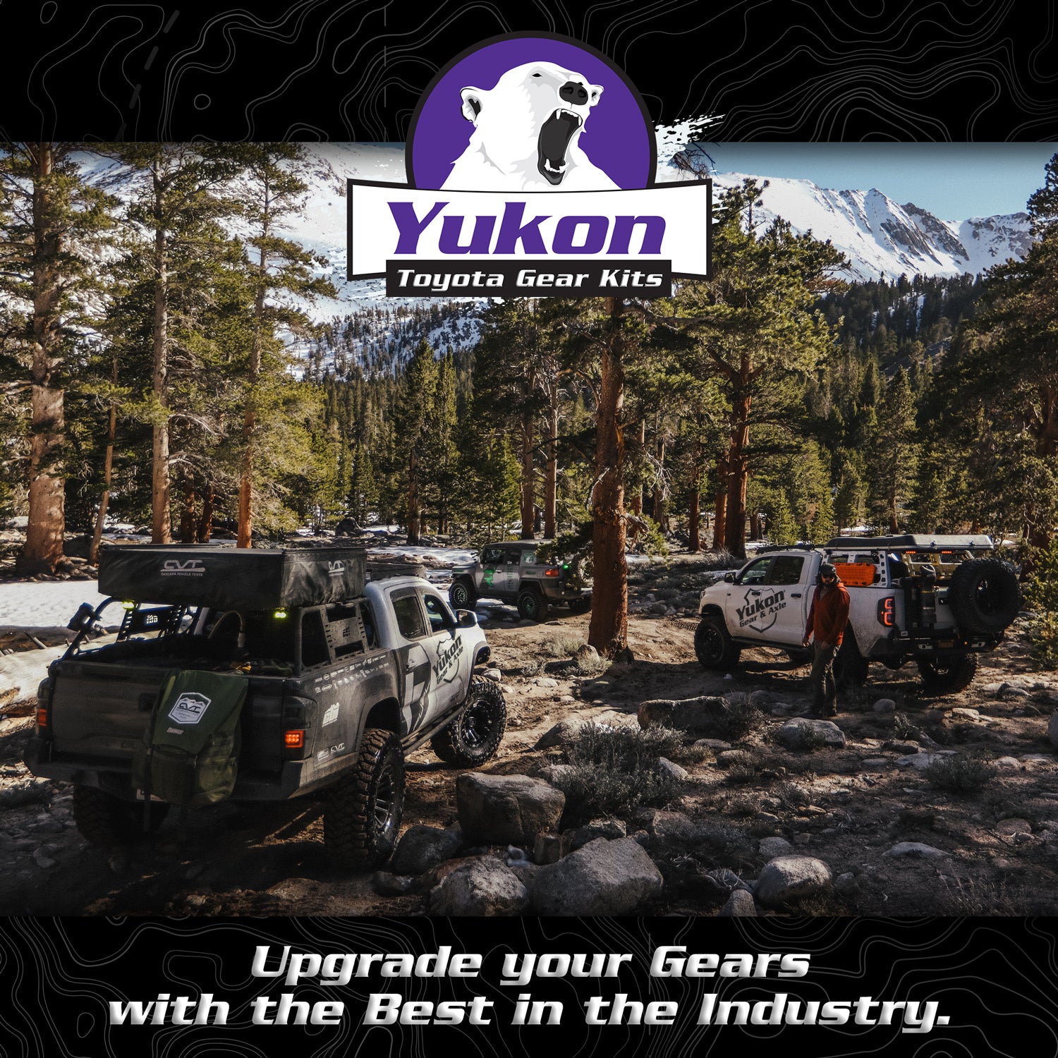 Ring & Pinion Gear Kit Package Front & Rear With Install Kits - Toyota 8.75/8IFS Toyota Tacoma 2016 & Up (8.75/8IFS) 4.88 Ratio Gear Package Yukon Gear