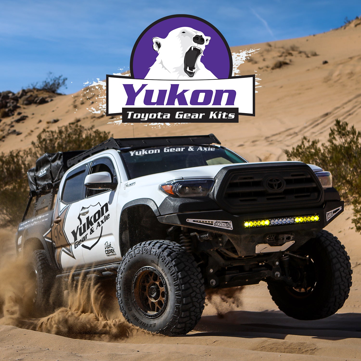 Ring & Pinion Gear Kit Package Front & Rear With Install Kits - Toyota 8 Inch /8IFS Toyota Tacoma 2016 & Up (8 Inch /8IFS) 4.30 Ratio Gear Package Yukon Gear
