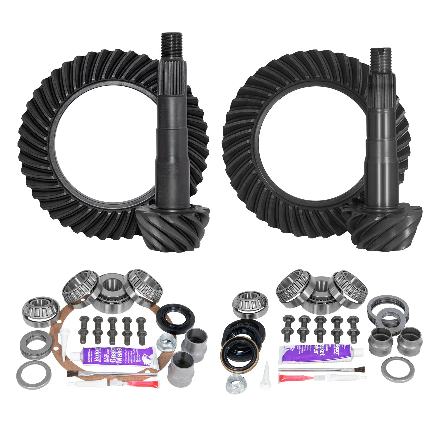 Ring & Pinion Gear Kit Package Front & Rear With Install Kits - Toyota 8 Inch /8IFS Toyota Tacoma 2016 & Up (8 Inch /8IFS) 4.88 Ratio Gear Package Yukon Gear