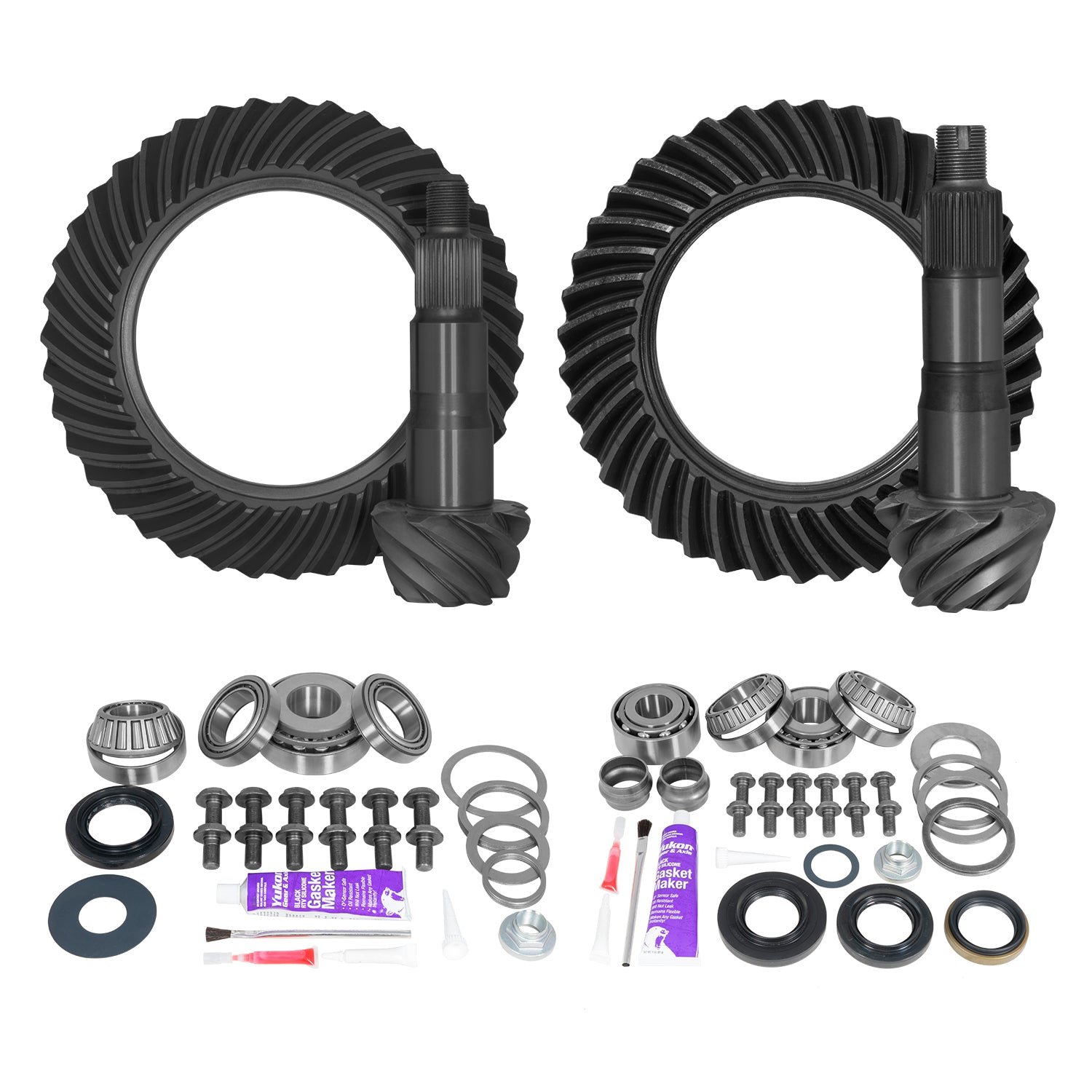 Ring & Pinion Gear Kit Package Front & Rear With Install Kits - Toyota 10.5/9R Toyota Tundra 5.7L 2007 & Up (10.5/9R) 5.29 Ratio Gear Package Yukon Gear