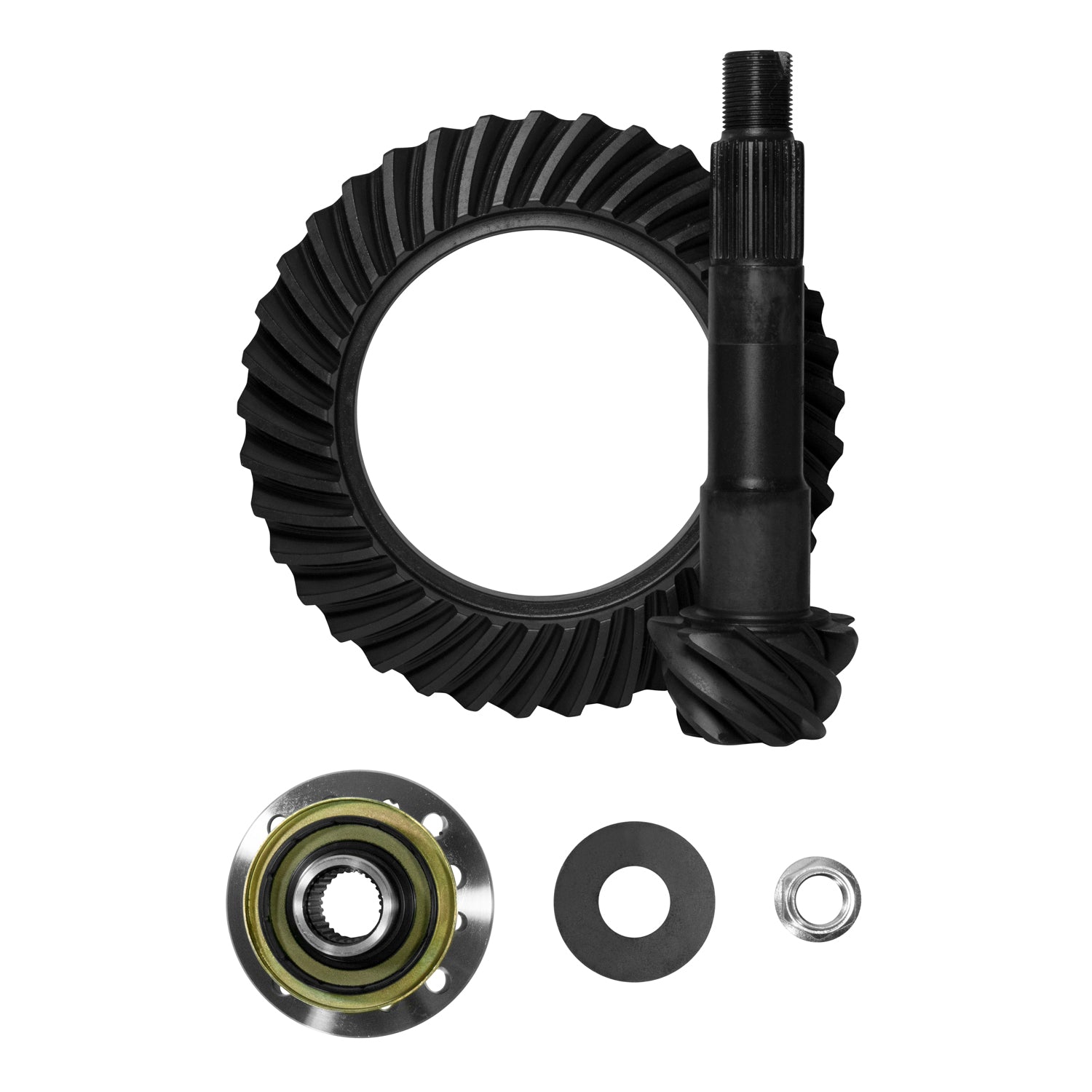 High Performance Ring & Pinion Gear Set For Toyota In A Ratio Toy V6 4.88 R&P Kit W/ 29 Spline Pinion Yoke Seal & Nut Yukon Gear
