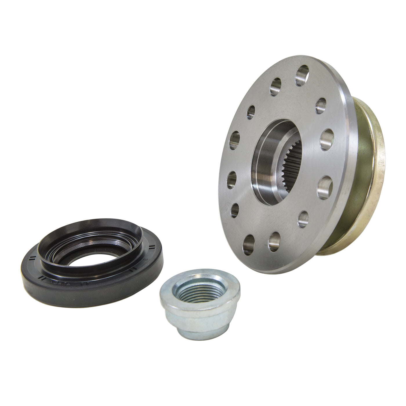 Yoke For Toyota V6 Rear With 29 Spline Pinion W/Pinion Seal & Pinion Nut 29 Spline Toyota Pinion Flange Kit Lrg+Sml Hole 12 Bolt Holes 29 Spline W/Seal & Nut Yukon Gear