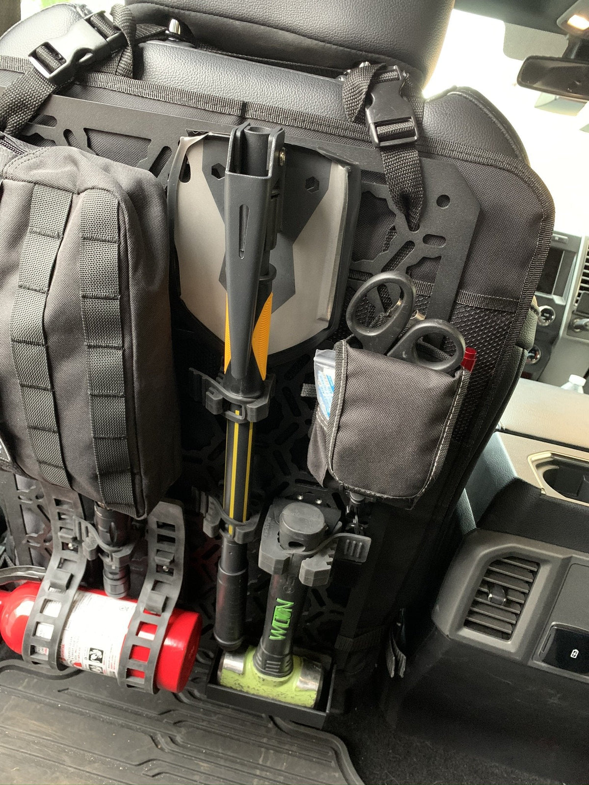 Foutz Motorsports Off-Road Seat Back Panel Kit with Shovel - Hammer - Fire Extinguisher