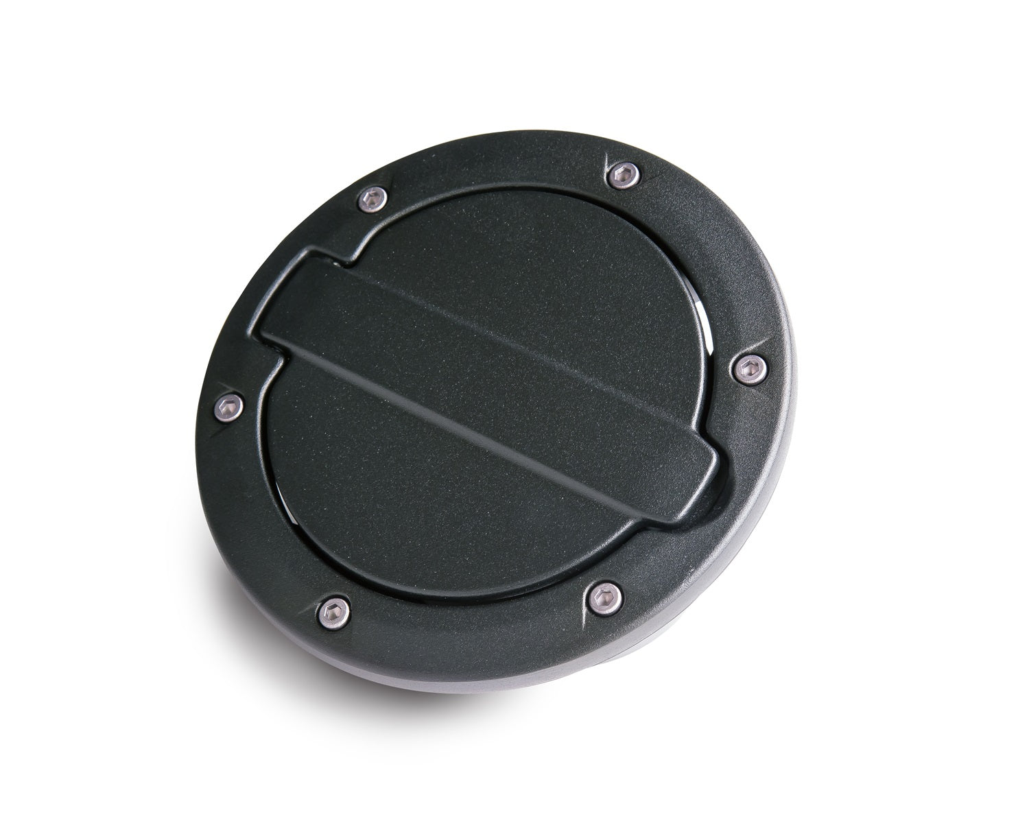 Alloy Fuel Door, Black Aluminum for 07-18 Jeep Wrangler JK, 2 Door/4 Door - Apollo Off-Road