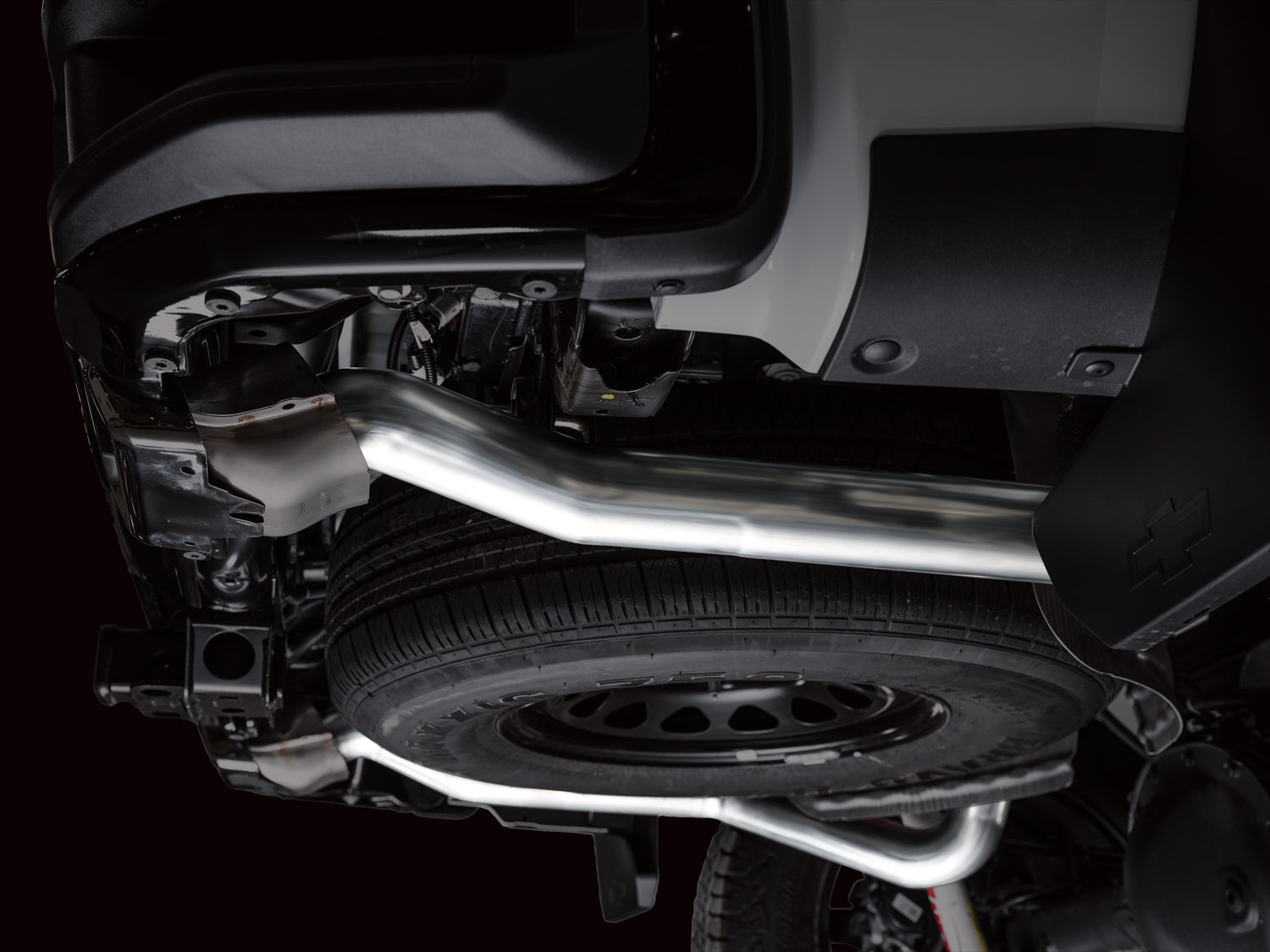 AWE 0FG Catback Split Rear Exit Exhaust for 4th Gen Silverado/Sierra 1500 5.3L (With Bumper Cutouts) - OE Tips - Apollo Off-Road