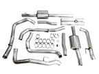 AWE 0FG Catback Split Rear Exit Exhaust for 4th Gen Silverado/Sierra 1500 6.2L (With Bumper Cutouts) - OE Tips - Apollo Off-Road